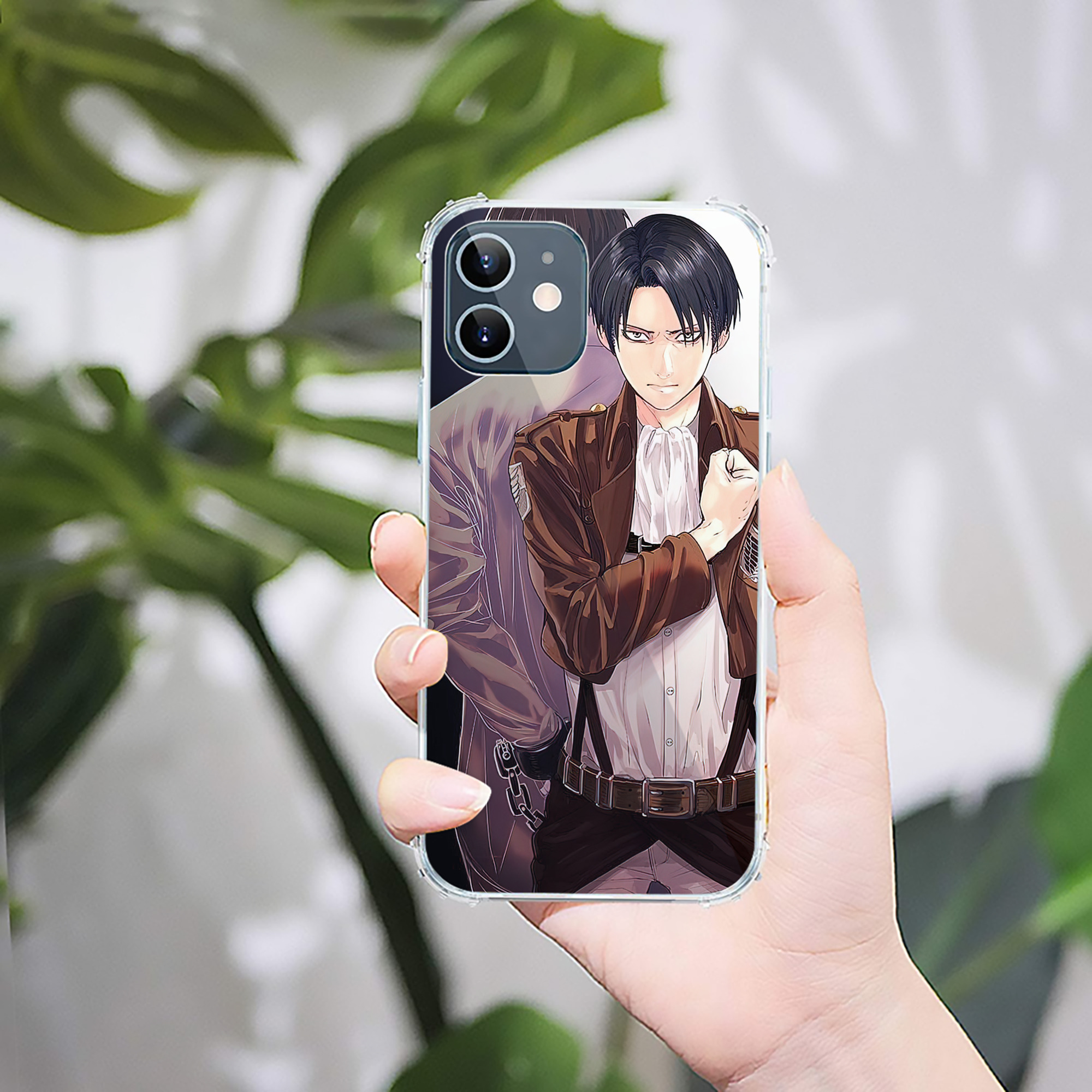 （画像用） 進撃の巨人 Attack on Titan 【iPhone 12シリーズ対応】透明スマホケース（クリアソフトケース）